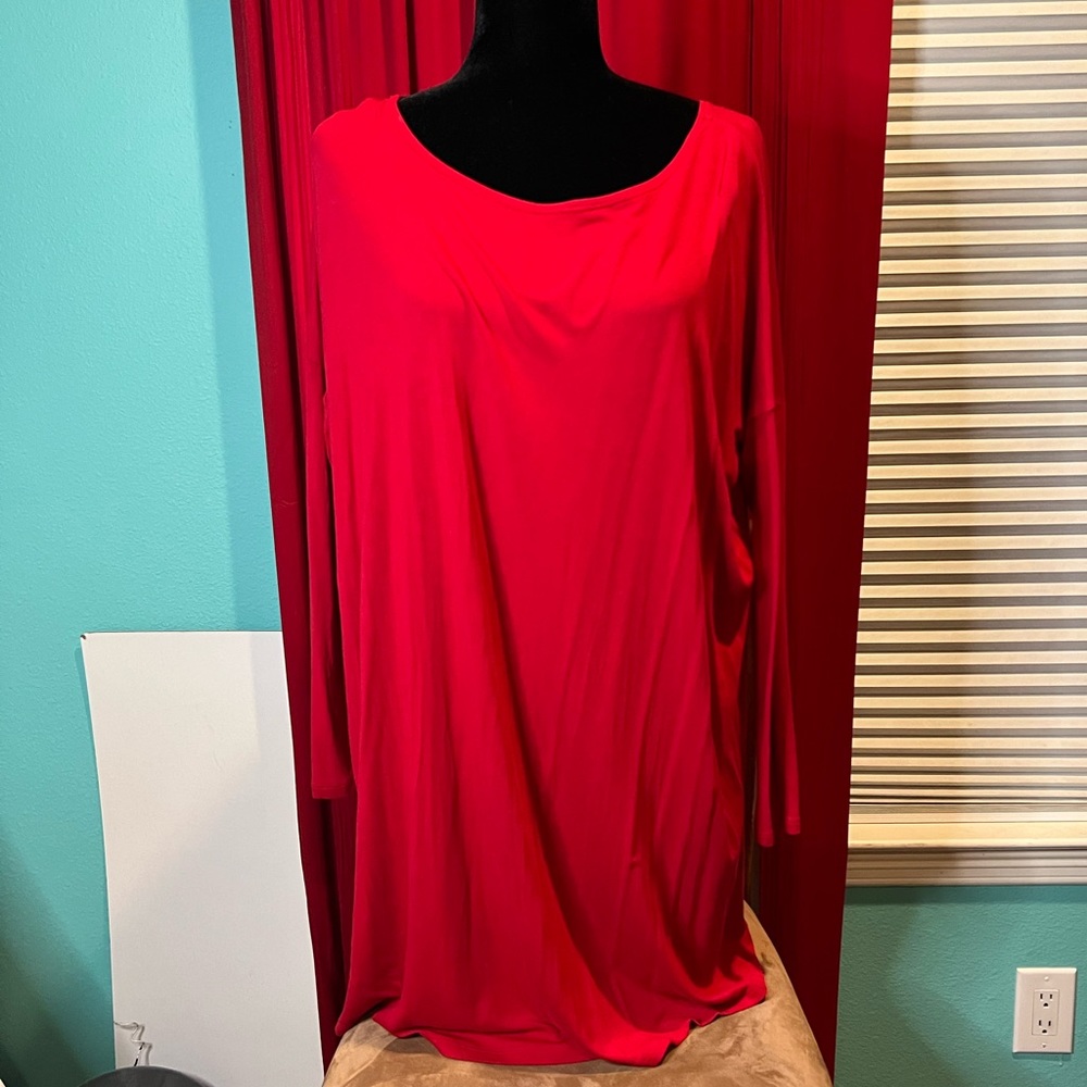 *3 for $20 Long sleeve red dress